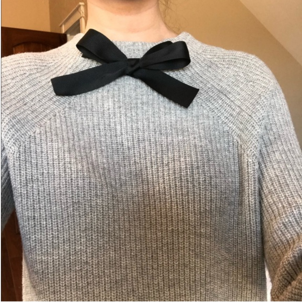 NWT J.Crew Mercantile Wool Sweater/Dress with Bow - Picture 3 of 4